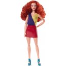 Panenky Barbie Barbie Looks Rusovláska V Červené Sukni