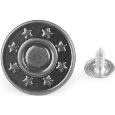 Pro Háčkování Riflový knoflík Jeans 32" 10 ks černý nikl – Zbozi.Blesk.cz