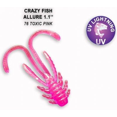 Crazy Fish Allure 2,7 cm 76 Toxic pink 10 ks – Zbozi.Blesk.cz