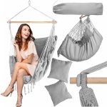 KB-BAHIO Závěsné houpací křeslo šedé – Zboží Mobilmania