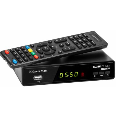 Set-top-box DVB-T2 Kruger&Matz KM0550B – Zboží Mobilmania