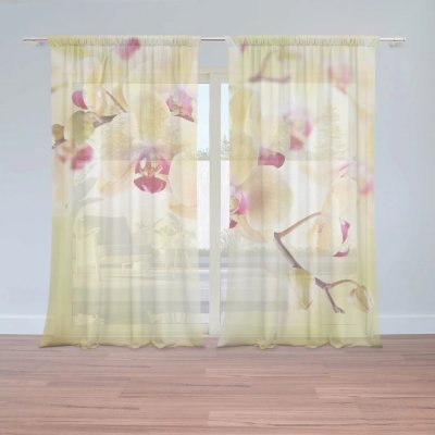 Záclony Orchidej 2: 2 ks - 150x250 cm - Sablio – Hledejceny.cz