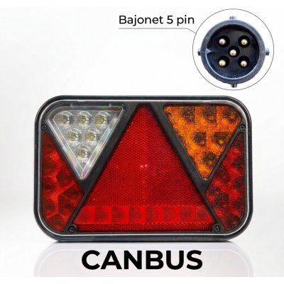 Fristom FT-270 LED Koncové světlo pravé CANBUS 12V s couvacím světlem BAJONET 5pin – Hledejceny.cz