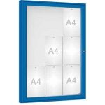 PROCITY Venkovní vitrína model 1000 9 x A4, plexi, modrá | Zboží Auto