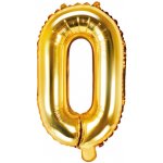 Fóliový balónek písmeno O ZLATÝ 35 cm – Sleviste.cz