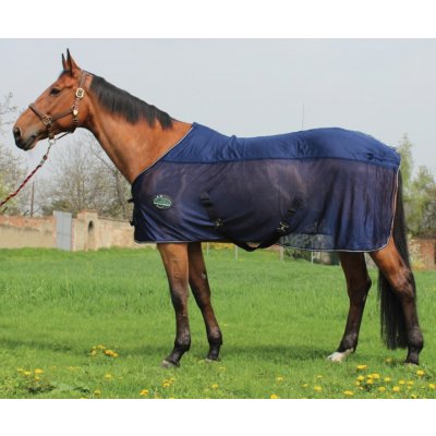 KenTaur Deka síťová s křížovým zapínáním hřbet fleece modrá – Zboží Dáma