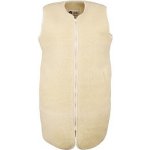 Vlnka prodloužená vlněná vesta na zip přírodní – Zbozi.Blesk.cz