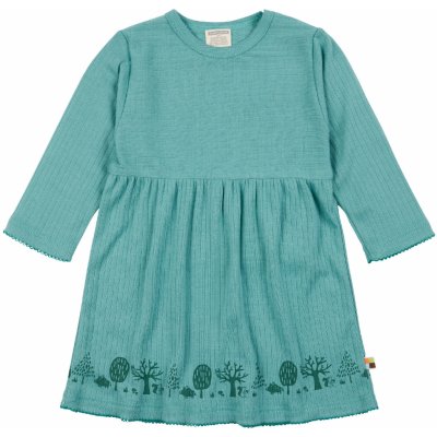 Dívčí šaty s dlouhým rukávem Zelená loud proud – Zboží Mobilmania