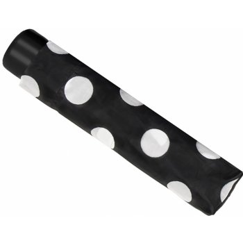 Falconetti Dots skládací mini deštník s puntíky černý