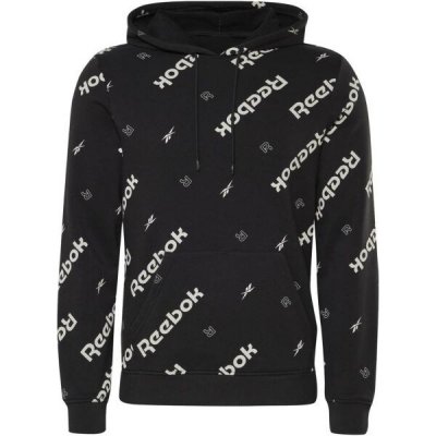 Reebok RI AOP OTH HOODIE Černá mikina – Zboží Mobilmania