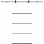 zahrada-XL Posuvné hliník a ESG sklo 102,5 x 205 cm černé – Hledejceny.cz