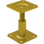 Domax patka sloupku PR 100/100 M20 stavitelná, žlutý zinek DMX48801006 – HobbyKompas.cz