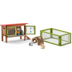 Schleich 42420 set králíkárna se zvířátky a příslušenstvím