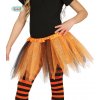 Dětský karnevalový kostým Sukénka oranžovo/černá