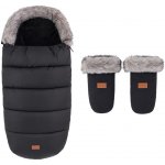 Petite&Mars zimní set Comfy 4v1 + rukavice Furry Forever Black – Hledejceny.cz