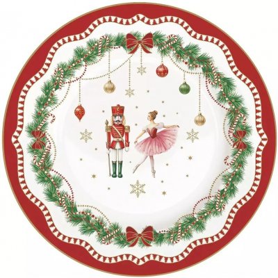 Easy Life Porcelánový dezertní talíř Magie De Noel 19 cm – Zboží Dáma