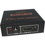 Digitus 4K HDMI Rozbočovač 1x2,, podporuje audio, DSD audio, HD Audio, černý DS-46304 – Zboží Živě