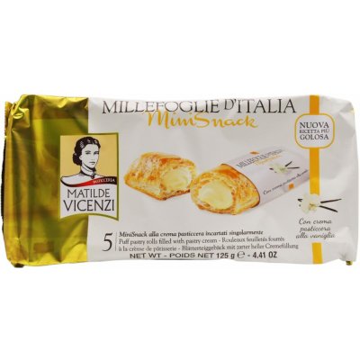 Vicenzi Millefoglie s vanilkovým krémem crema di pasticcera 5 x 25 g – Zboží Dáma