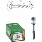 Šrouby Spax 3x30 mm, 1000 ks, WIROX 4CUT TXTG 3/4, T10 – Hledejceny.cz
