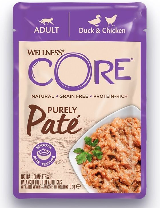 Wellness Core Cat Paté kuře a kachna 85 g