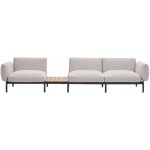 Kave Home Sorells 341 cm se stolkem se šedou podnoží – Hledejceny.cz
