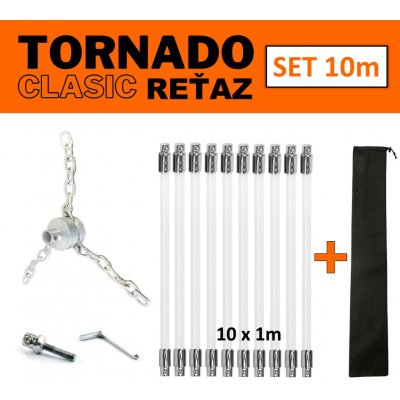 Tornado Clasic Řetěz rotační komínový kartáč set 10 m – Zboží Mobilmania