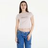 Dámská Trička Calvin Klein Jeans Diffused Box Fitted Short Sleeve Tee Sepia Rose