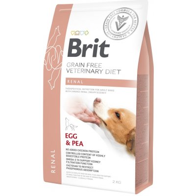 Brit Veterinary Diets Dog Grain Free Renal Egg & Pea 12 kg – Hledejceny.cz