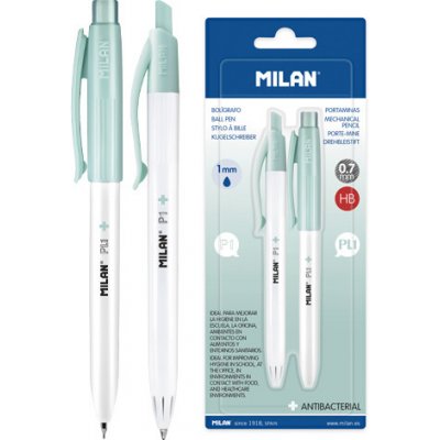 Milan P1 Antibacterial 1,0 mm + mechanická tužka Antibacterial 0,7 mm – Zboží Živě