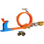 Hot Wheels monster trucks dráha se smyčkou a bigfootem JBX64 – Zboží Dáma