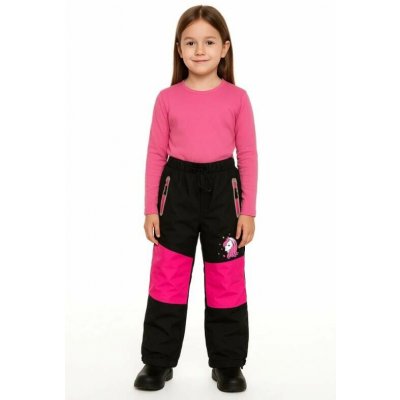 Kugo Dívčí šusťákové kalhoty zateplené BU621 černé – Zbozi.Blesk.cz