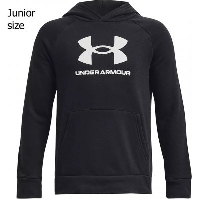 Under Armour Rival Fleece Big Logo Hoodie Black/White – Zboží Mobilmania