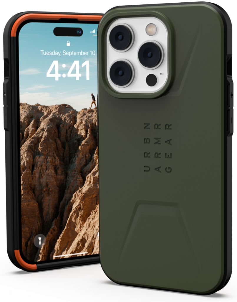 Pouzdro UAG Civilian MagSafe Olive iPhone 14 Pro