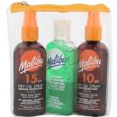 Kosmetická sada Malibu Sun Travel suchý olej na opalování SPF15 100 ml + suchý olej na opalování SPF10 100 ml + gel po opalování Aloe Vera 100 ml dárková sada