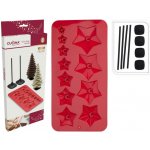 forma na čokoládu VÁNOČNÍ STROM 11ks 27x14x1cm silikon ČRV+2xpodstavec – Hledejceny.cz
