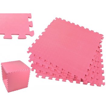 EVA Pěnový koberec 60x60cm Růžová 4 ks