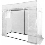 Garden Line Zahradní fóliovník na rajčata 200x80x170/148 cm bílý – Sleviste.cz