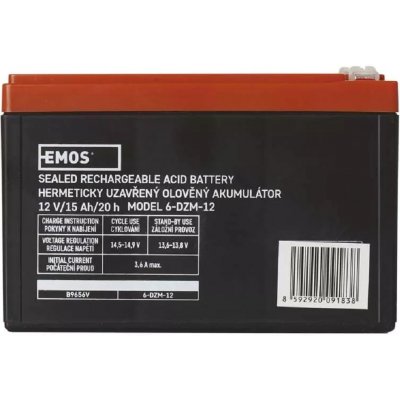 EMOS B9656V 12V 15Ah 1201004800 – Zboží Živě