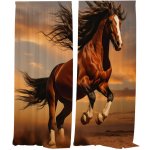 IMPAR Závěsy Divoký kůň (Rozměr : 140x250, Materiál: Interlock) – Hledejceny.cz