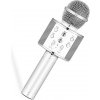 Karaoke Leventi Bezdrátový karaoke mikrofon WS 858 Stříbrný