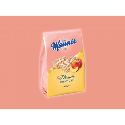 Manner Sommerwaffel Pfirsich 185 g – Zboží Dáma