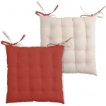 STOF DUO béžová a červená 40 x 40 cm s vázáním – Zboží Dáma