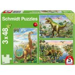 Schmidt Dinosauří dobrodružství 3 x 48 dílků – Zboží Mobilmania