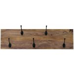 indickynabytek.cz Rami 5 háčků 90 x 25 x 2,5 cm palisandr / sheesham – Hledejceny.cz