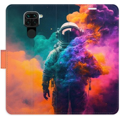 Pouzdro iSaprio Flip s kapsičkami na karty - Astronaut in Colours 02 Xiaomi Redmi Note 9 – Zboží Mobilmania