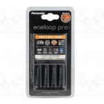 Panasonic Eneloop Charger BQ-CC55 + 4 x R6/AA Eneloop PRO 2500mAh BK-3HCDE K-KJ55HCD40E – Zboží Živě