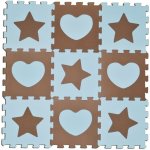 SUN TA TOYS artik Puzzle hvezdy a srdce modré 9 ks S4 – Zboží Dáma
