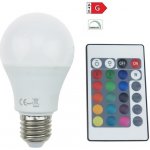 Diolamp SMD LED žárovka matná A60 8W/230V/E27/RGB+3000K/650Lm/180°/Dim/dálkový ovladač – Hledejceny.cz