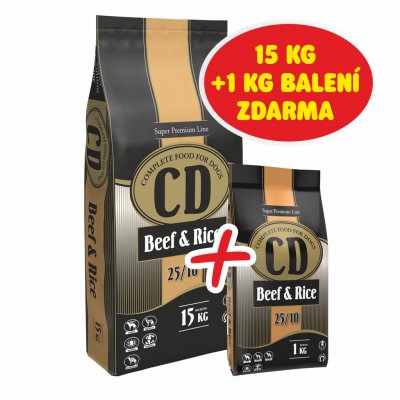 Delikan CD Adult Beef & Rice 15 kg – Zboží Mobilmania