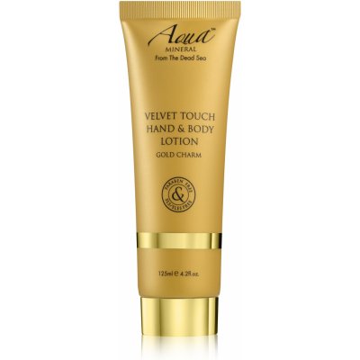 Aqua Mineral Velvet Touch Gold Chram mléko na tělo a ruce 125 ml